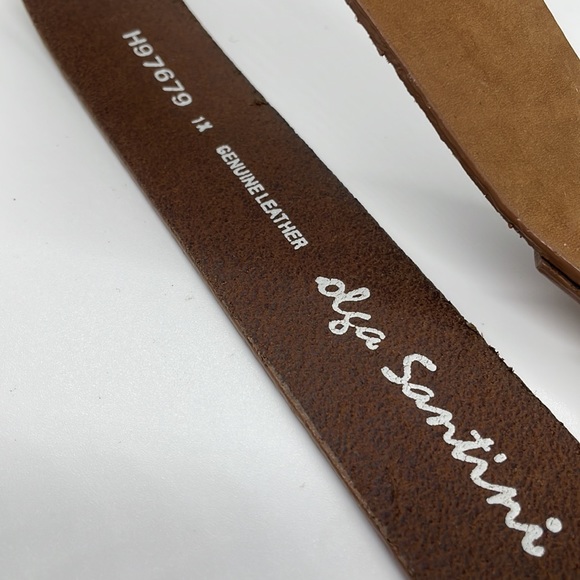 Olga Santini Leather Embellished Belt 1X - Picture 5 of 6